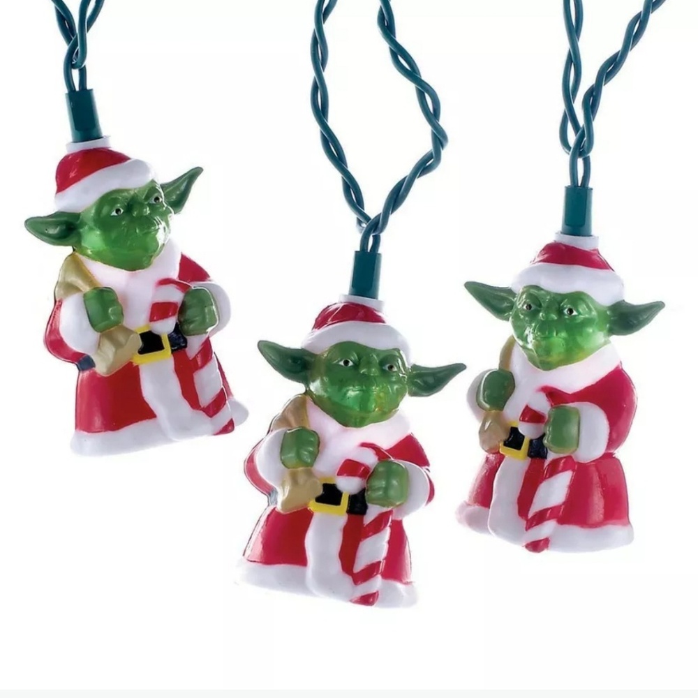 ⭐HP⭐ STAR WARS SANTA YODA CHRISTMAS LIGHTS - Picture 2 of 2